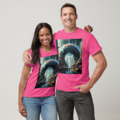 Futuristische Alien Planet Portal mit Magic Gate T-Shirt (Unisex)