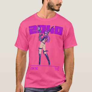Futuristische Anime Girl T-Shirt