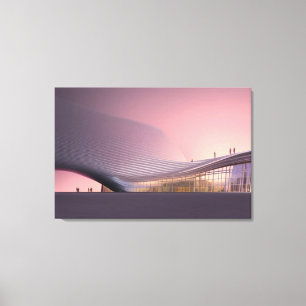 Futuristische Architektur Canvas Print Leinwanddruck