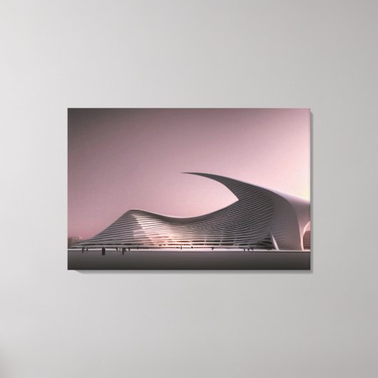Futuristische Architektur Canvas Print Leinwanddruck (Vorderseite)