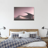 Futuristische Architektur Canvas Print Leinwanddruck (Insitu (Schlafzimmer))