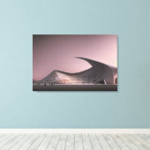 Futuristische Architektur Canvas Print Leinwanddruck (Insitu (Holzboden))