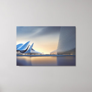 Futuristische Architektur Canvas Print Leinwanddruck