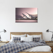 Futuristische Architektur Canvas Print Leinwanddruck (Insitu (Schlafzimmer))