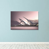 Futuristische Architektur Canvas Print Leinwanddruck (Insitu (Holzboden))