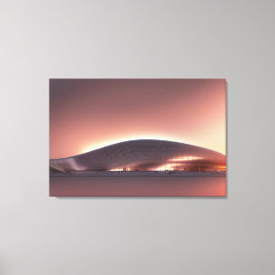 Futuristische Architektur Canvas Print Leinwanddruck