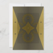 Futuristische Art Deco Einladung (Rückseite)