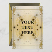 Futuristische Art Deco Einladung (Vorne/Hinten)