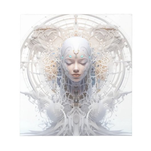 Futuristische Art Notizblock (Vorderseite)