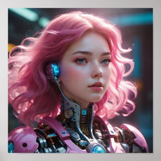 Futuristische Ästhetik Poster (Vorne)