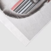 Futuristische Bar codierte Frau Seidenpapier (Detail)