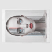 Futuristische Bar codierte Frau Seidenpapier (Vorderseite)