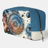 Futuristische Batik Kosmic Art - Space Design Waschbeutel (Rechte Ecke)