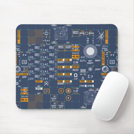 Futuristische Benutzeroberfläche Mousepad (Mit Mouse)