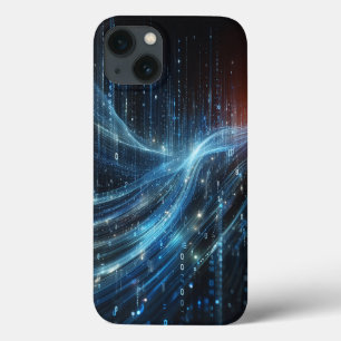 Futuristische Binärcode-Datenfluss-Handyhülle -Cyb Case-Mate iPhone Hülle