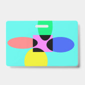 Futuristische Blume Ausweis (Back)