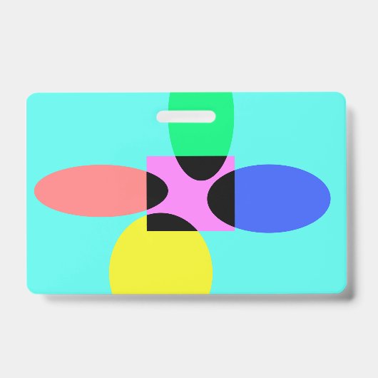 Futuristische Blume Ausweis (Front)