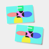 Futuristische Blume Ausweis (Front & Back)