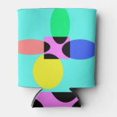 Futuristische Blume Dosenkühler (Vorderseite)