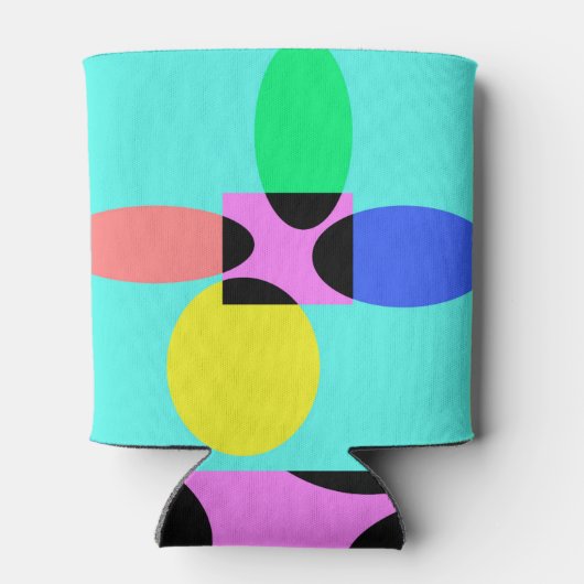 Futuristische Blume Dosenkühler (Rückseite)