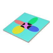 Futuristische Blume Fliese (Seite)