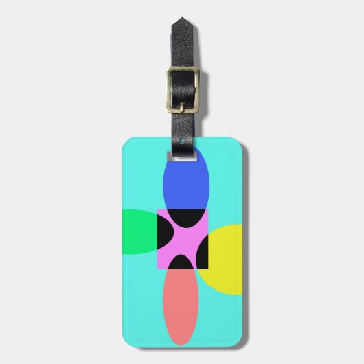 Futuristische Blume Gepäckanhänger (Vorderseite vertikal)