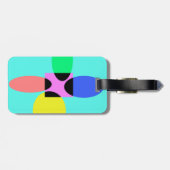 Futuristische Blume Gepäckanhänger (Rückseite horizontal)