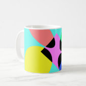 Futuristische Blume Kaffeetasse (Vorderseite Links)
