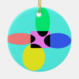 Futuristische Blume Keramik Ornament