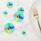 Futuristische Blume Konfetti (Gruppe)