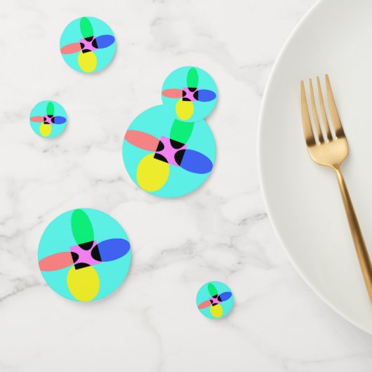 Futuristische Blume Konfetti (Gruppe)