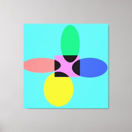 Futuristische Blume Leinwanddruck (Vorderseite)