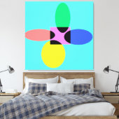 Futuristische Blume Leinwanddruck (Insitu (Schlafzimmer))