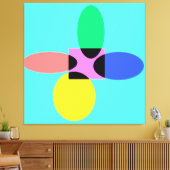 Futuristische Blume Leinwanddruck (Insitu (Wohnzimmer))