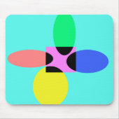 Futuristische Blume Mousepad (Vorne)