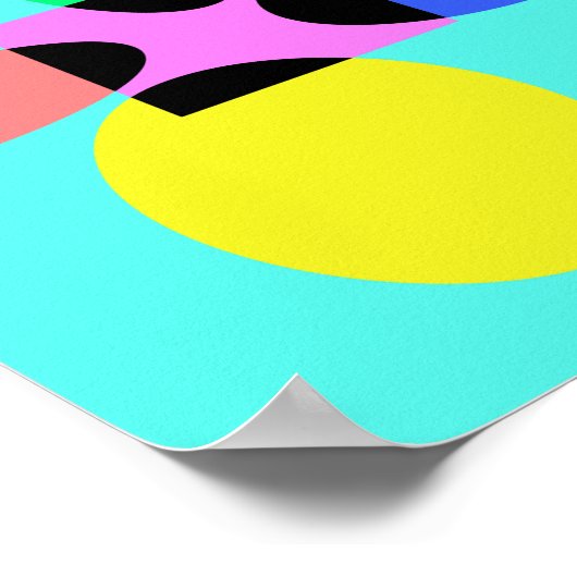 Futuristische Blume Poster (Ecke)