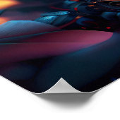 Futuristische Blume Robot Poster (Ecke)