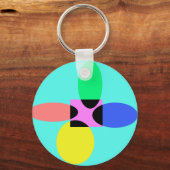 Futuristische Blume Schlüsselanhänger (Vorderseite)