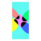 Futuristische Blume Werbekarte (Hinten)