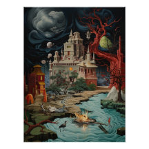 Futuristische Burg Adventure Cyber World