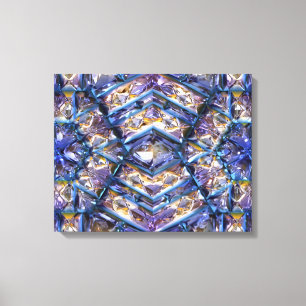 Futuristische Chrystal X7-12 Wrapped Canvas Leinwanddruck