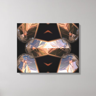 Futuristische Chrystal X7-2 Wrapped Canvas Leinwanddruck