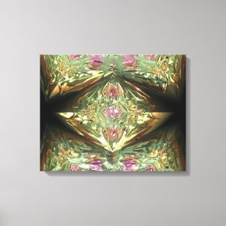Futuristische Chrystal X7-3 Wrapped Canvas Leinwanddruck