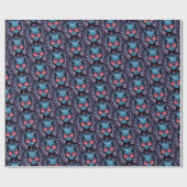 Futuristische Cyberkatze Geschenkpapier (Flach)