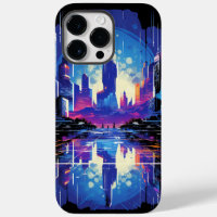 Futuristische Cyberpunk City Skyline