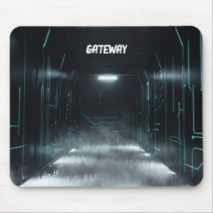 Futuristische Cybertunnel-Mousepad Mousepad