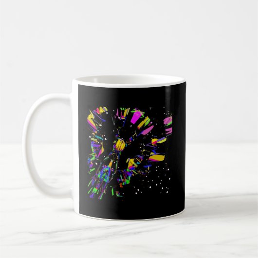 Futuristische Digital Art Kreationen Kaffeetasse (Links)