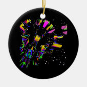 Futuristische Digital Art Kreationen Keramik Ornament (Vorne)