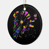 Futuristische Digital Art Kreationen Keramik Ornament (Links)