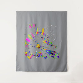 Futuristische Digital Art Kreationen Wandteppich